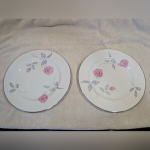 Narumi Fine China Plates Qty 2; Classic Rose 5226 Vintage